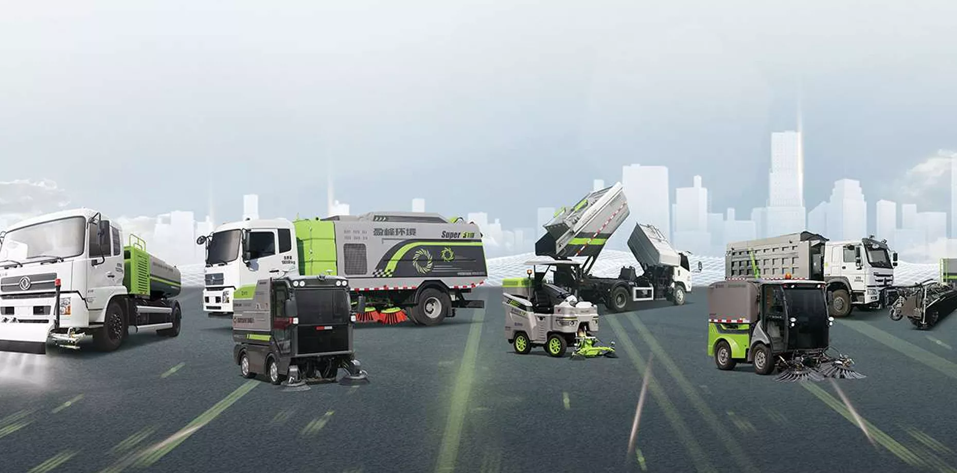 Sanitation machinery including refuse trucks and road sweepers
